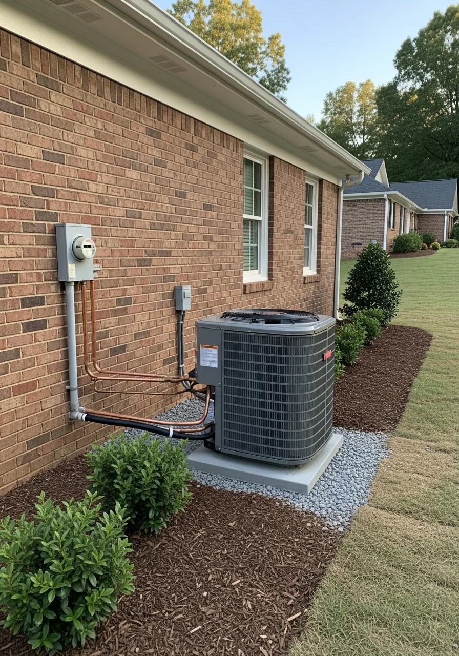 Service professional working on a Hall County residential property, showing expertise and meticulous attention to quality workmanship details.