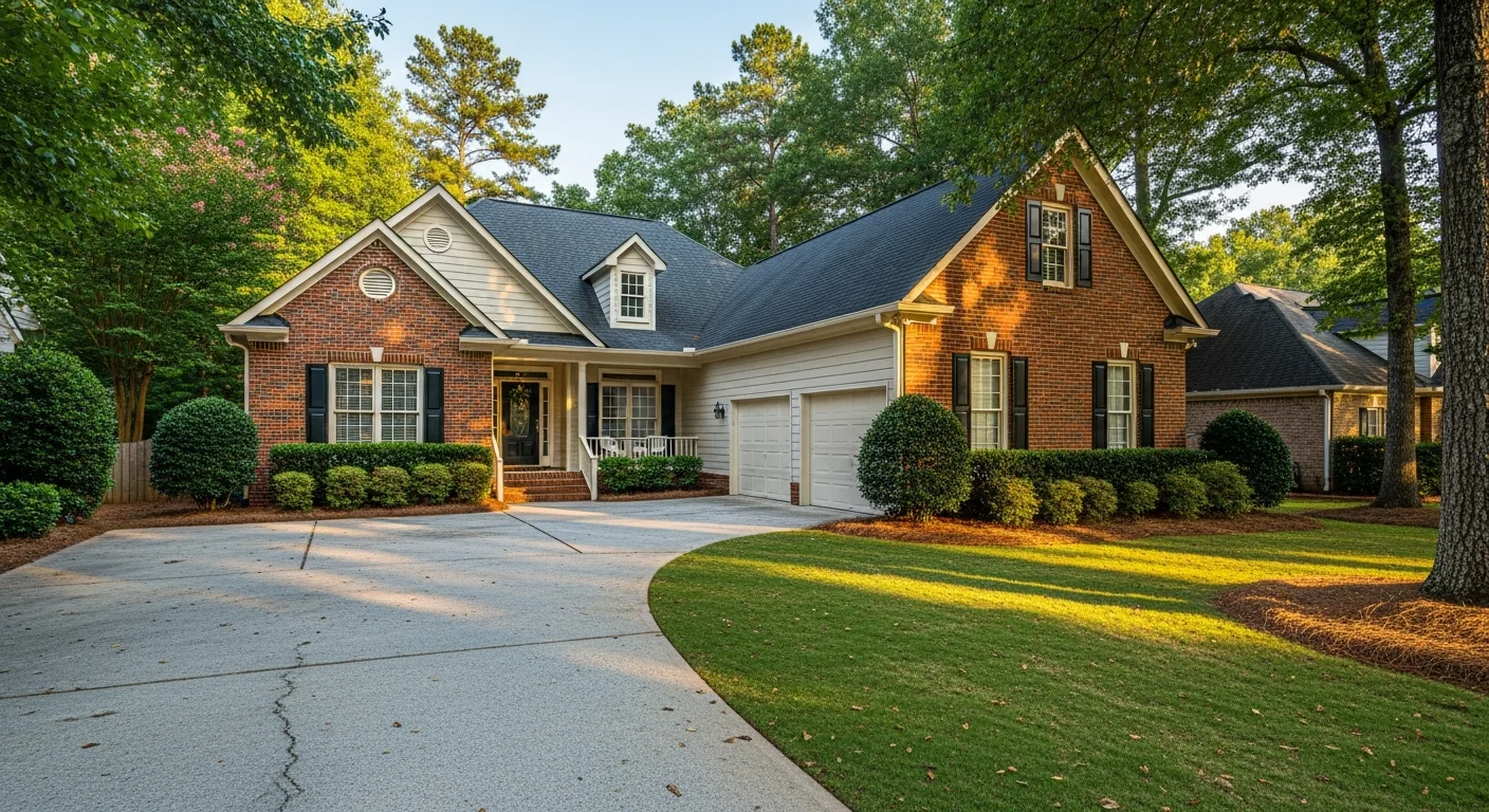 Residential home in Madison, Georgia with well-maintained landscaping and clear driveway access typical of Oconee County properties.